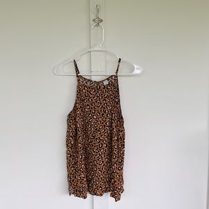 Old Navy leopard print spaghetti strap shirt